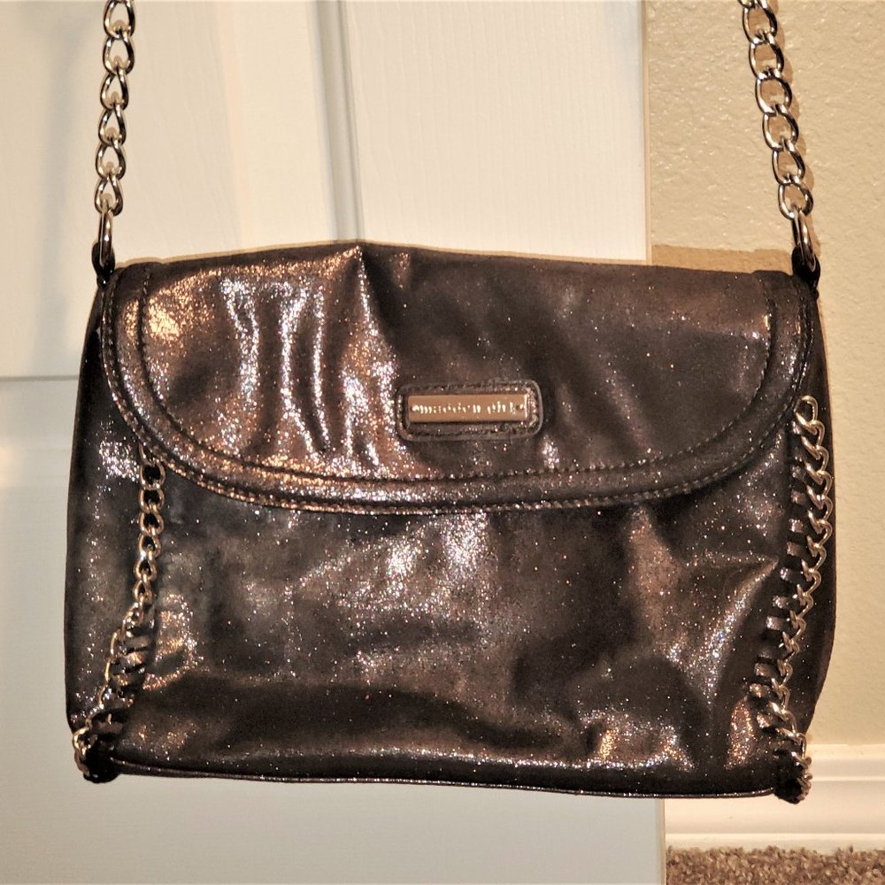 Madden Girl Purple Sparkle Cross Body Purse